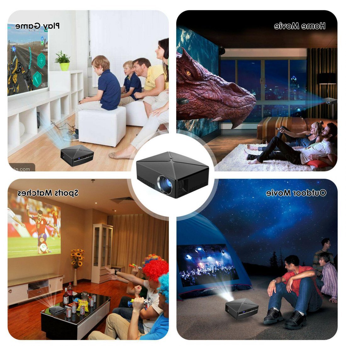 Video projektor HD Mini Led Mini Led Projector Time To Play OEM